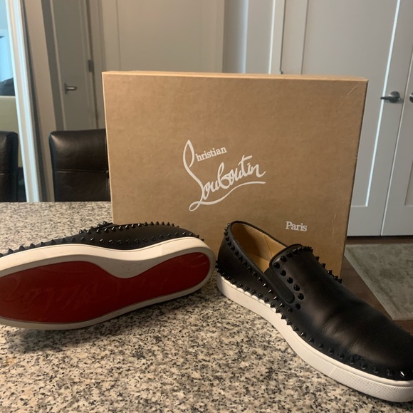 Men’s Christian louboutin slip on leather - Picture 2 of 6
